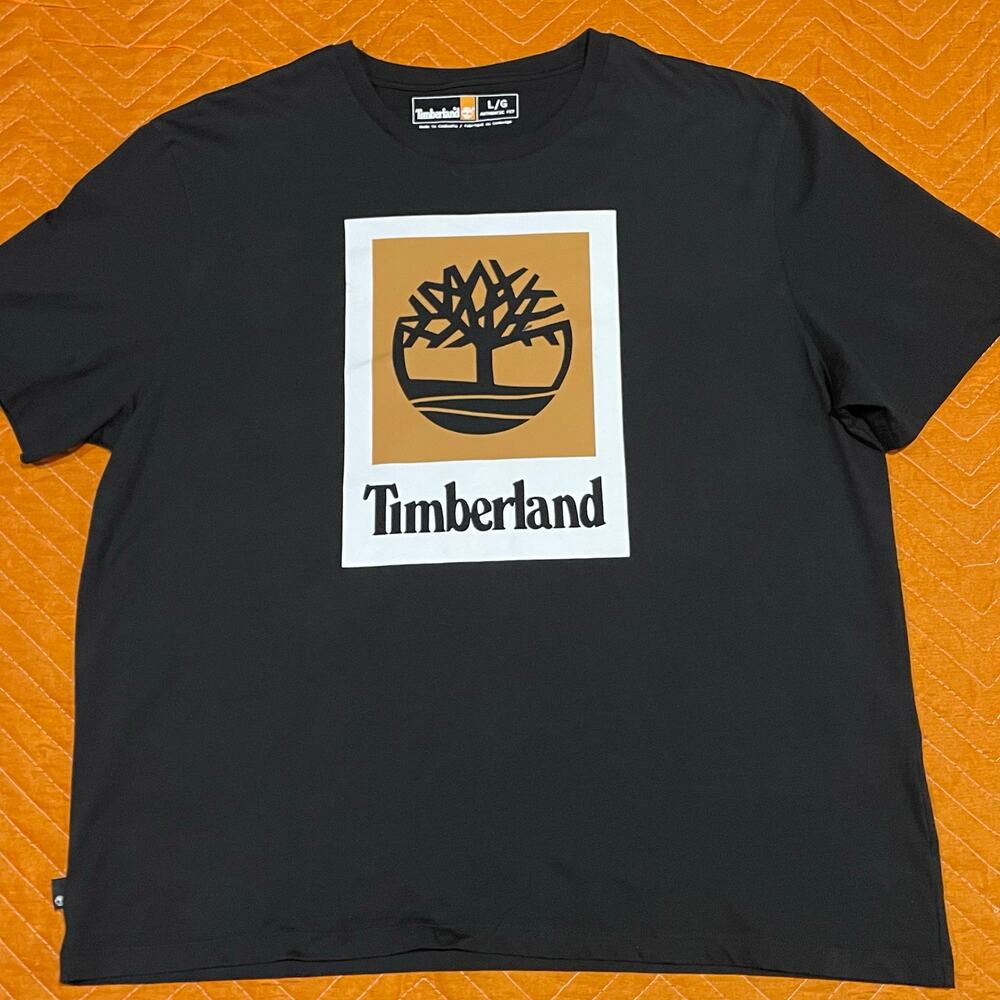 Timberland Square Stack Logo Tee
